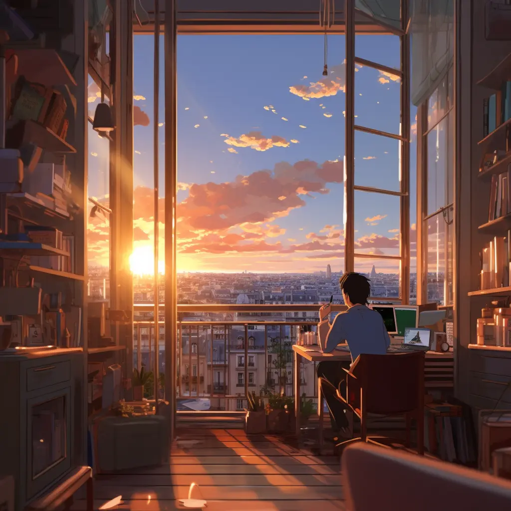 Developer at the window